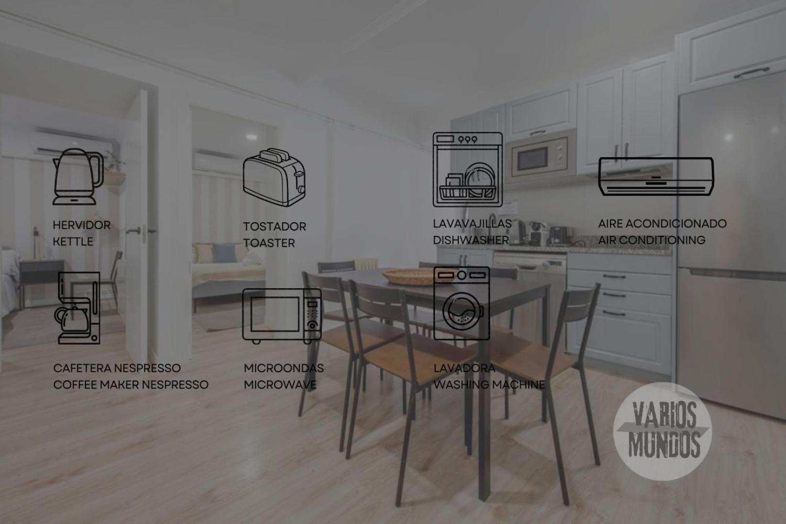 Nuevo Apt De 9Pax En La Cava Alta Centro De Madrid E1 Exterior foto